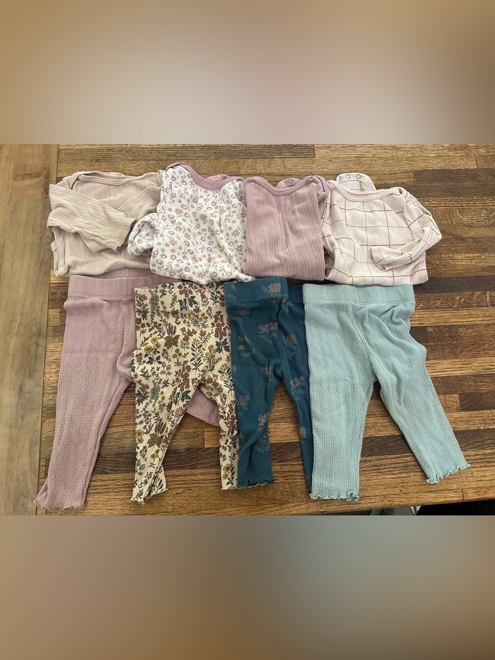 Baby Girls 9 months, 3-6 months bundle, leggings, onesies, little co, Zara, gap